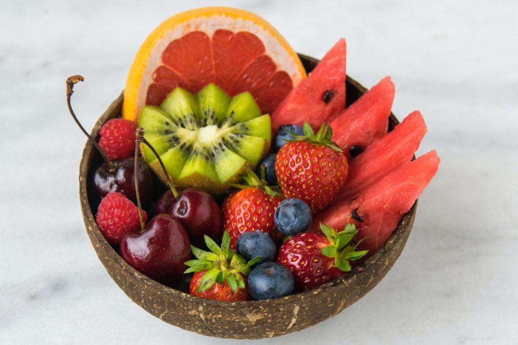 Bowl of delicious looking fruit
