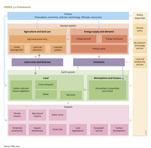 Shows complex flow chart indicating that IAM outputs require expert analysis